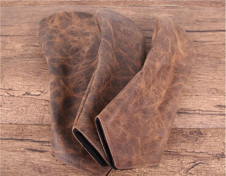 Vintage Old Style Genuine Leather Headcover For Miura Golf Clubs Vintage Old Style Genuine Leather Headcover For Miura Golf Clubs